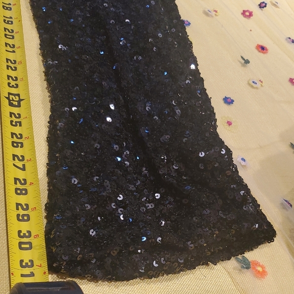 Forever 21 Black Sequin Boot Cut Pants - Picture 7 of 7